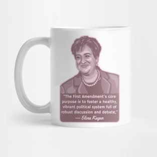 Elena Kagan Portrait and Quote Mug